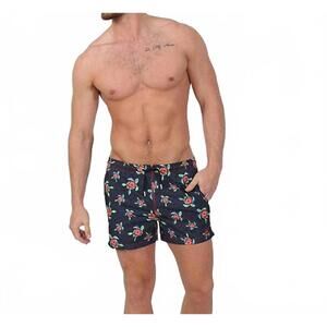 NEW EIGHT X sea turtle swim trunks in navy